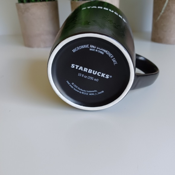 Starbucks Black Floral Coffee Mug - Picture 7 of 7